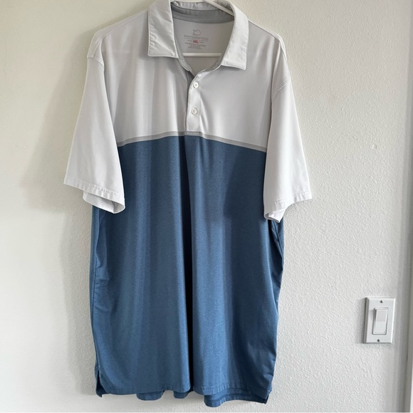 Southern Tide Other - Southern Tide Blue and White Polo Shirt Size XXL